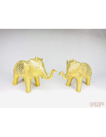 Dhokra Craft - Elephant Set (Small)