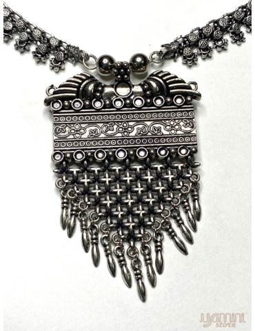 Oxidised Long Necklace