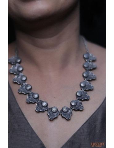Oxidised Antique Necklace Set