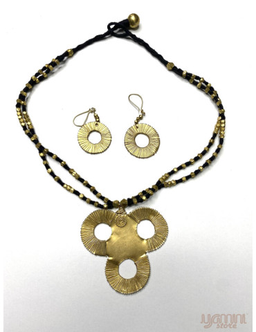Tribal Necklace Three Rounds (without earings)