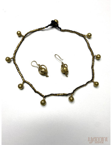 Tribal Necklace with Designer Beeds (without earings)