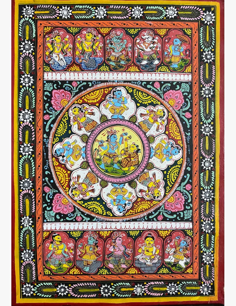 Pattachitra Painting - Dashavatara & Raas Leela