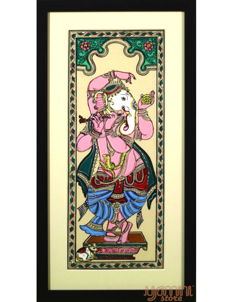 Pattachitra Dancing Ganesha