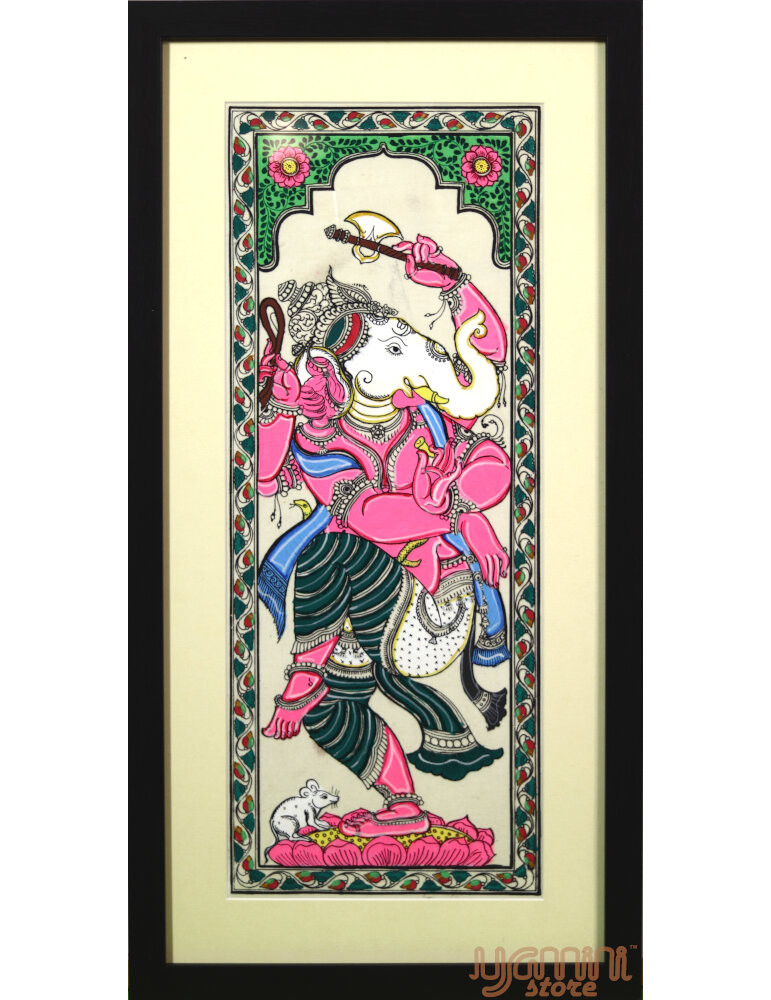 Pattachitra Dancing Ganesha