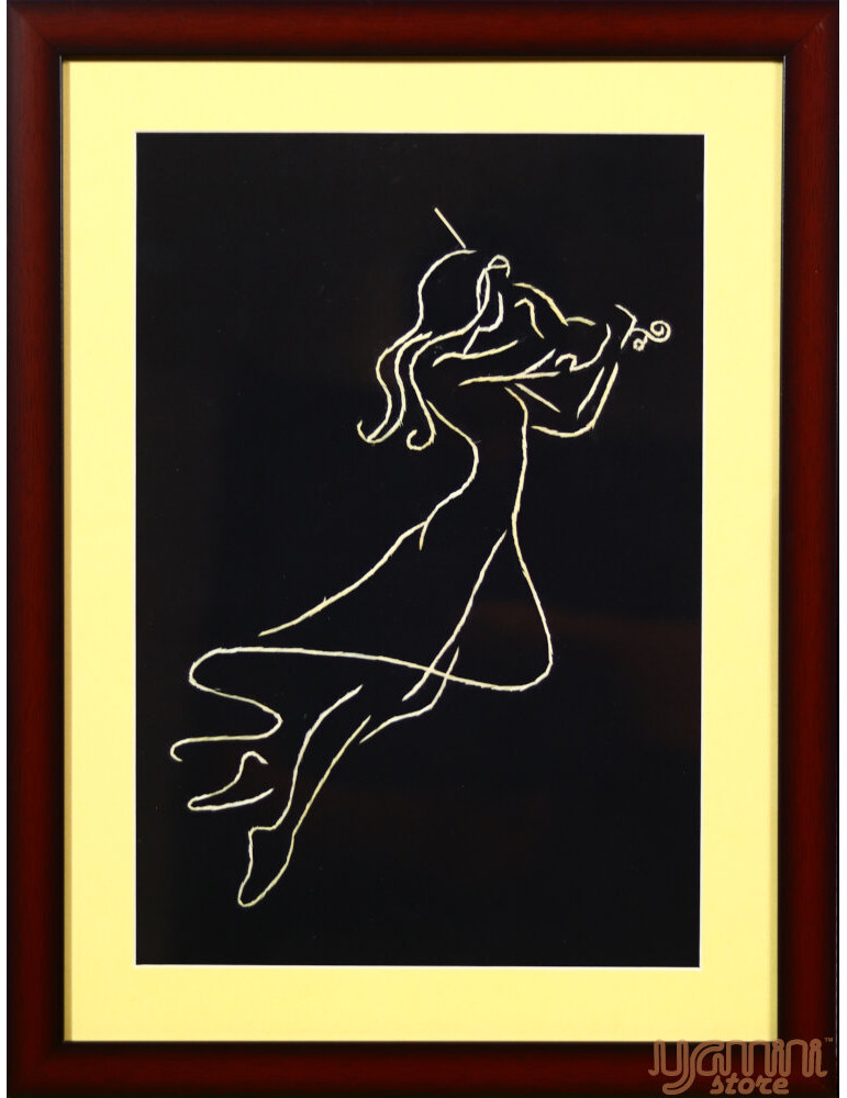 Modern Art: Girl Playing Violin