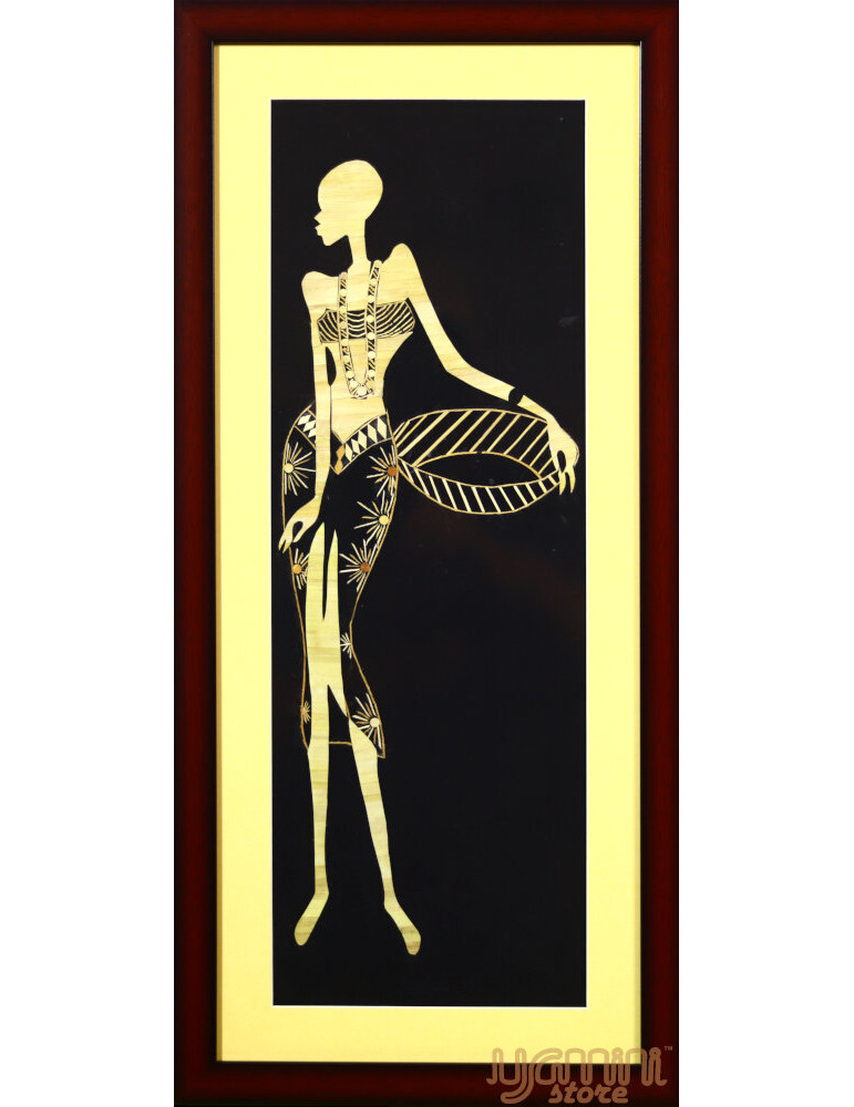 Modern Art Tribal Girls Holding Wok