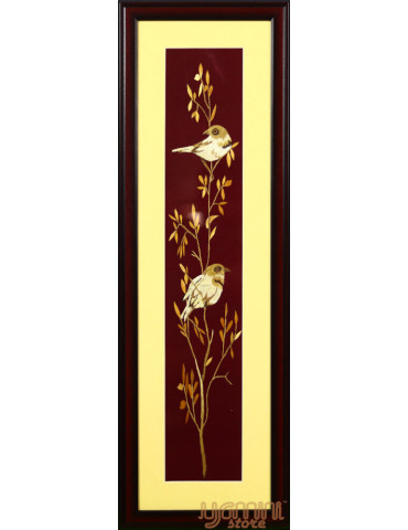 Two House Sparrow Sitting On a Branch