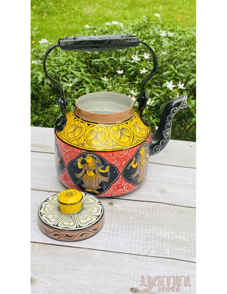 Painted Pattachitra Kettle Design : Figurine