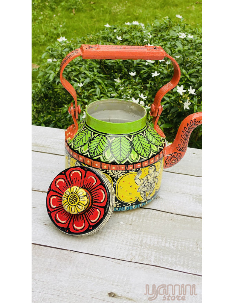 Painted Pattachitra Kettle Design : Figurine
