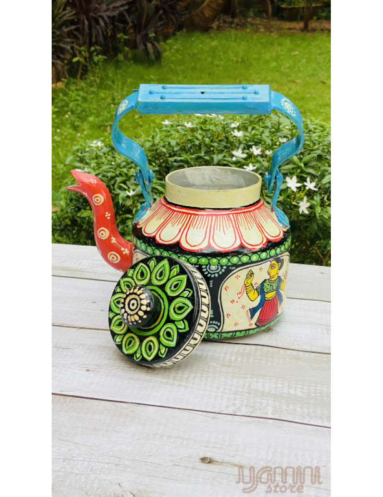 Painted Pattachitra Kettle Design : Figurine