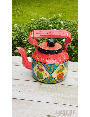 Painted Pattachitra Kettle Design Figurine